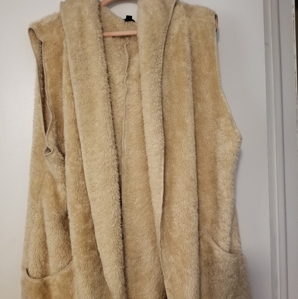 Vest with pockets and hood